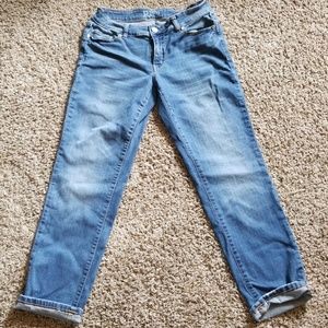Relaxed girlfriend Jean's